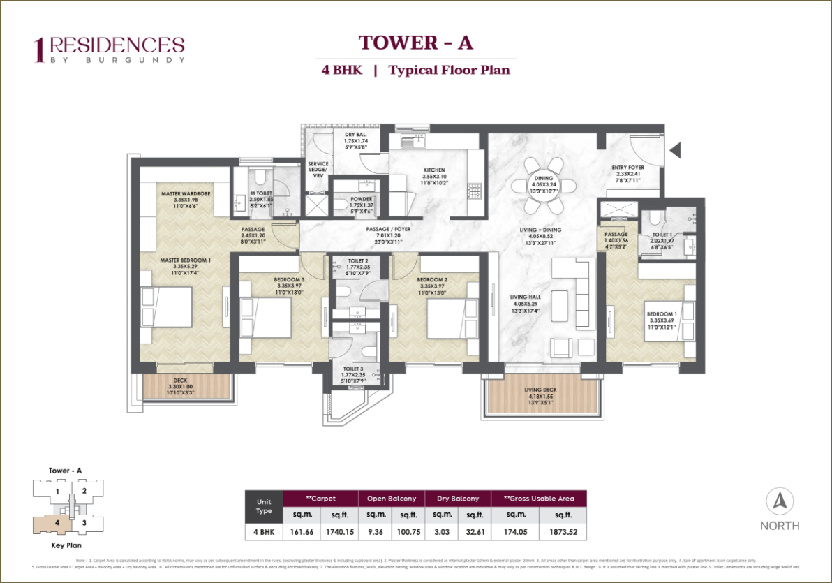 Tower A - 4BHK