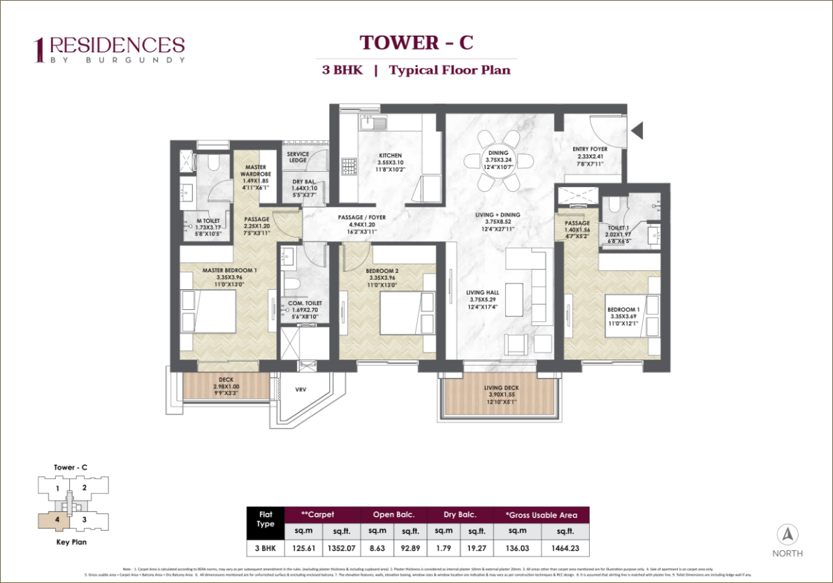 Tower C - 3BHK 