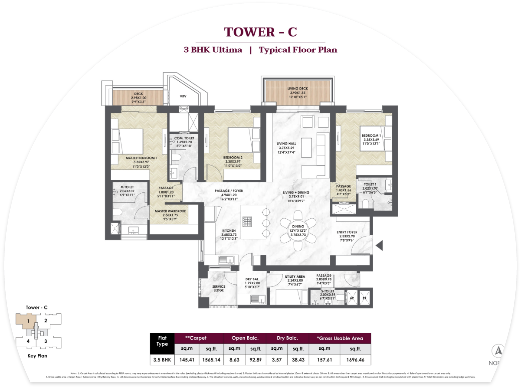 Tower C - 3BHK Ultima