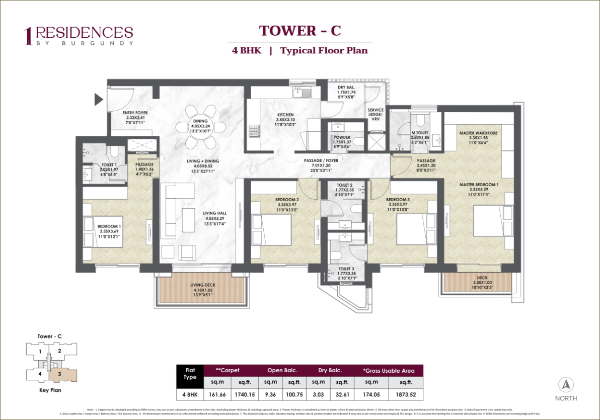 Tower C - 4BHK