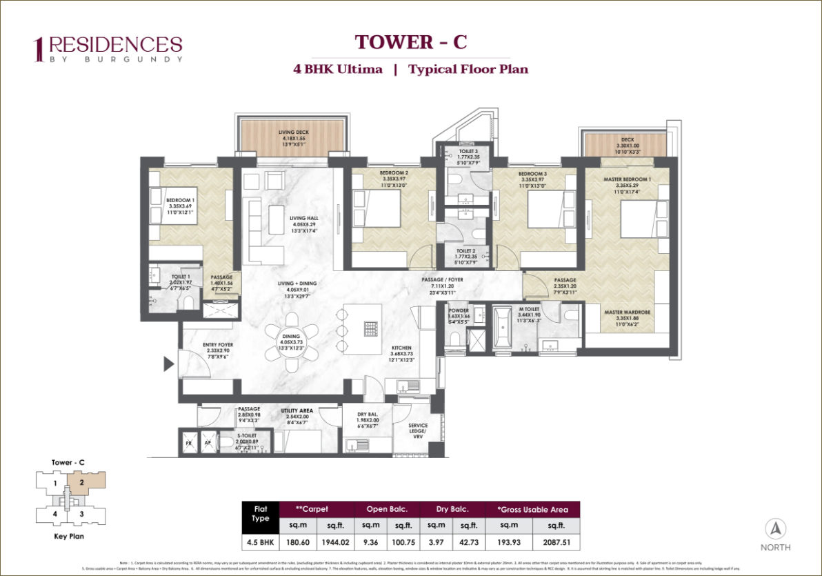 Tower C - 4BHK Ultima