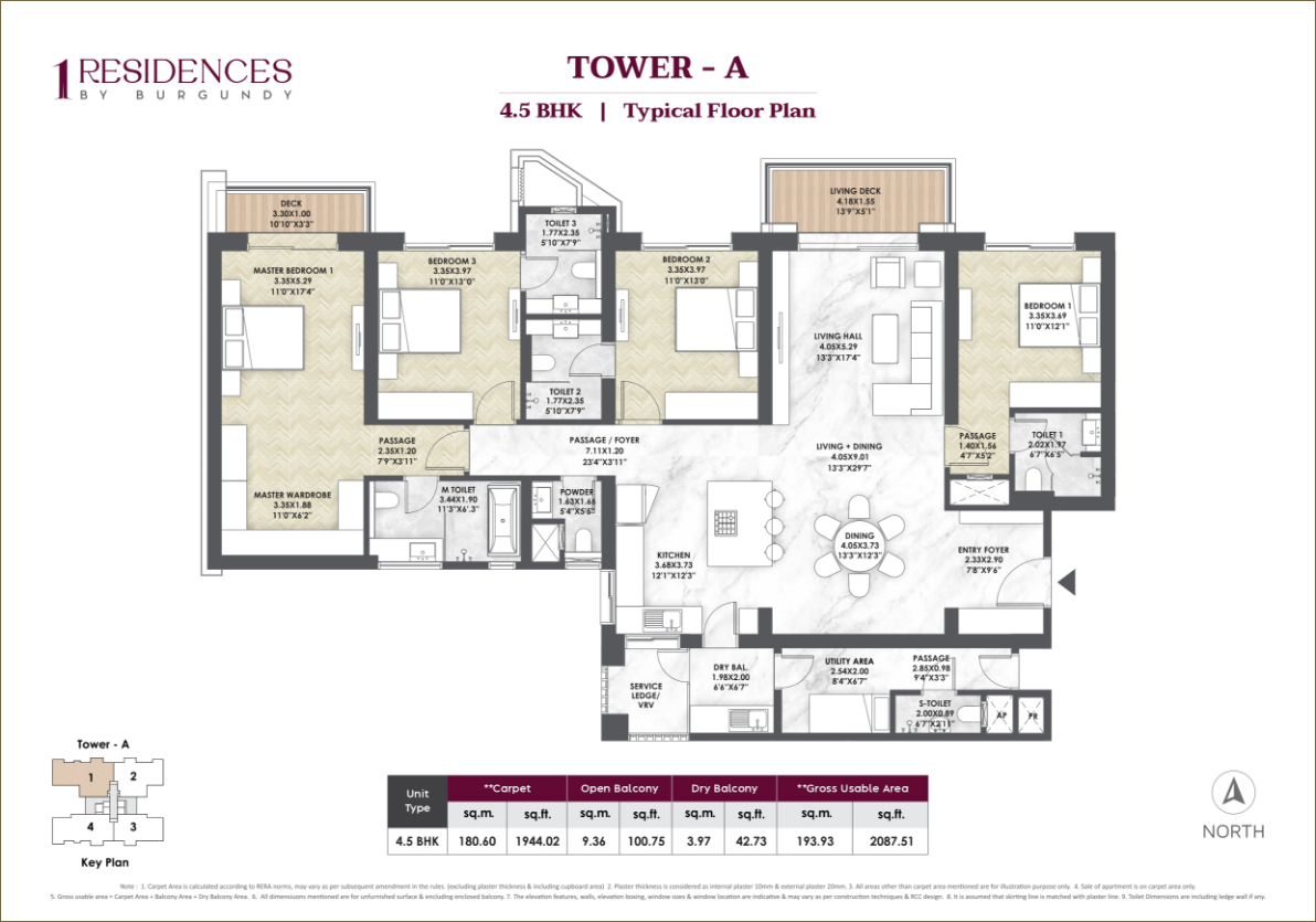 Tower A - 4.5BHK