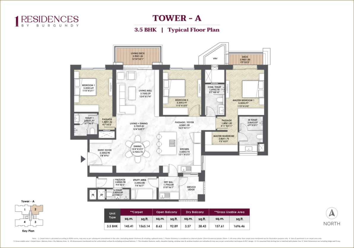 Tower A - 3.5 BHK